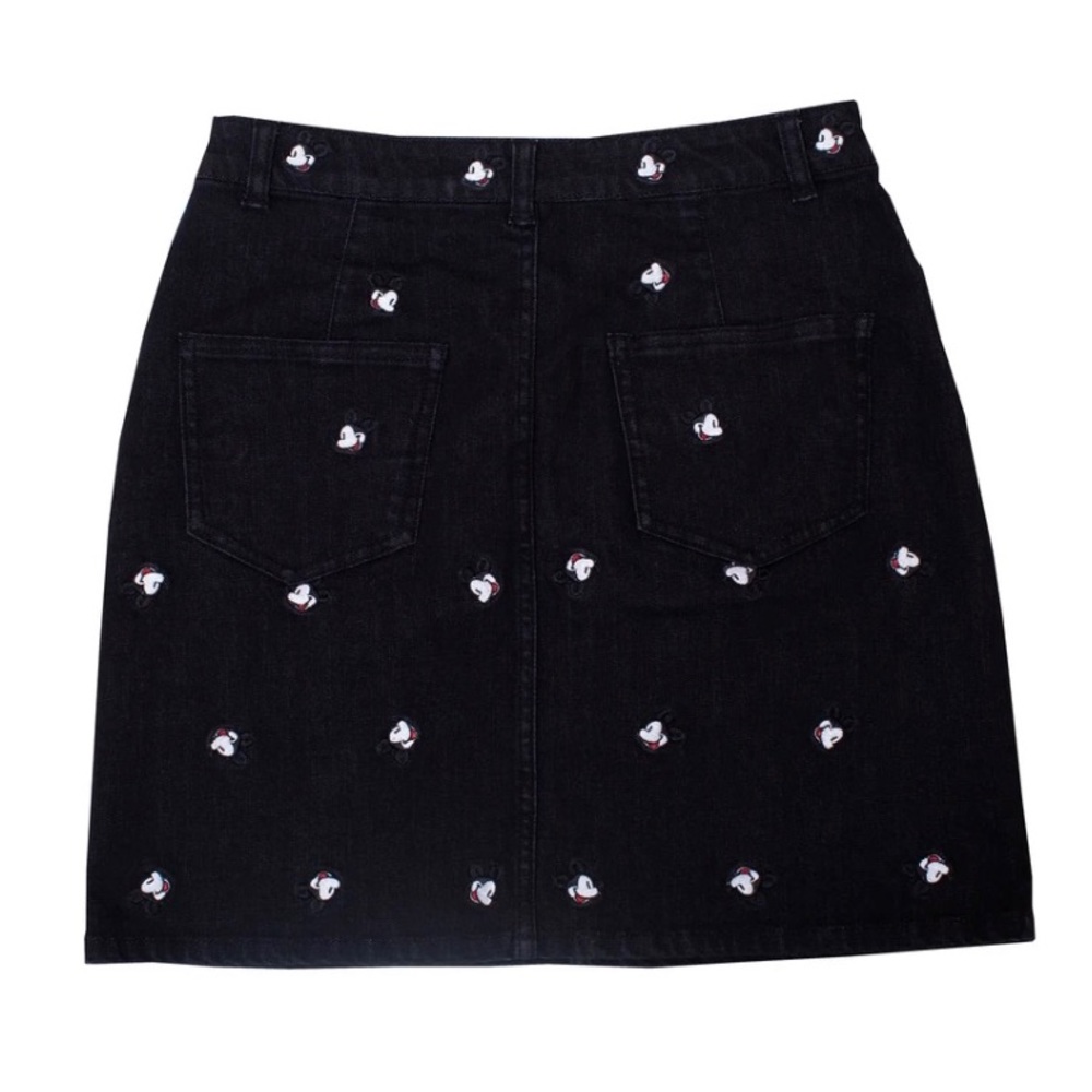 Cakeworthy Mickey Mouse Embroidered Denim Skirt